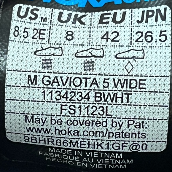 HOKA Gaviota 5 Black Running Shoes - Picture 4 of 5